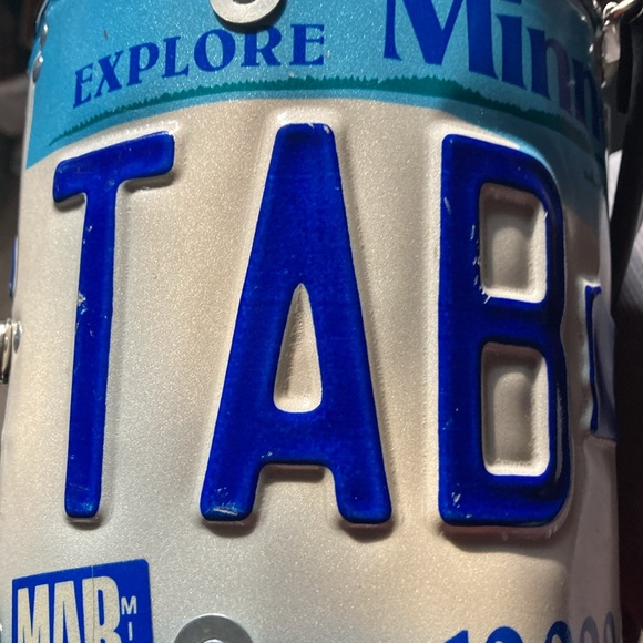 Little Earth XL Cyclone Minnesota License Plate Purse EUC - Picture 11 of 12